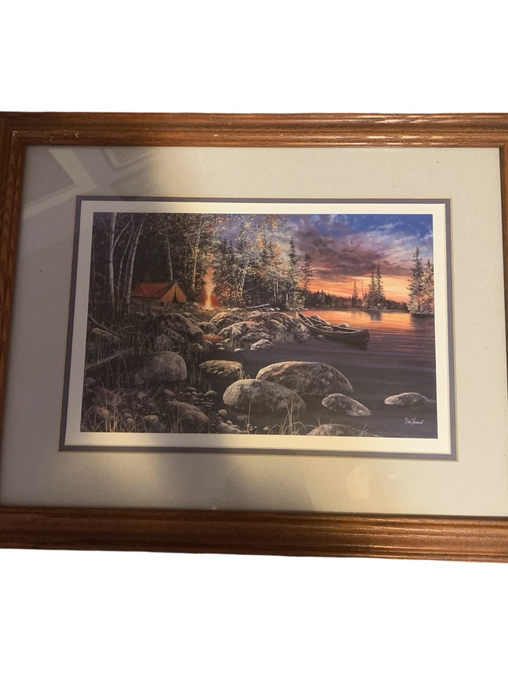 Twilight Fire by Jim Hansel Print picture Wood Framed